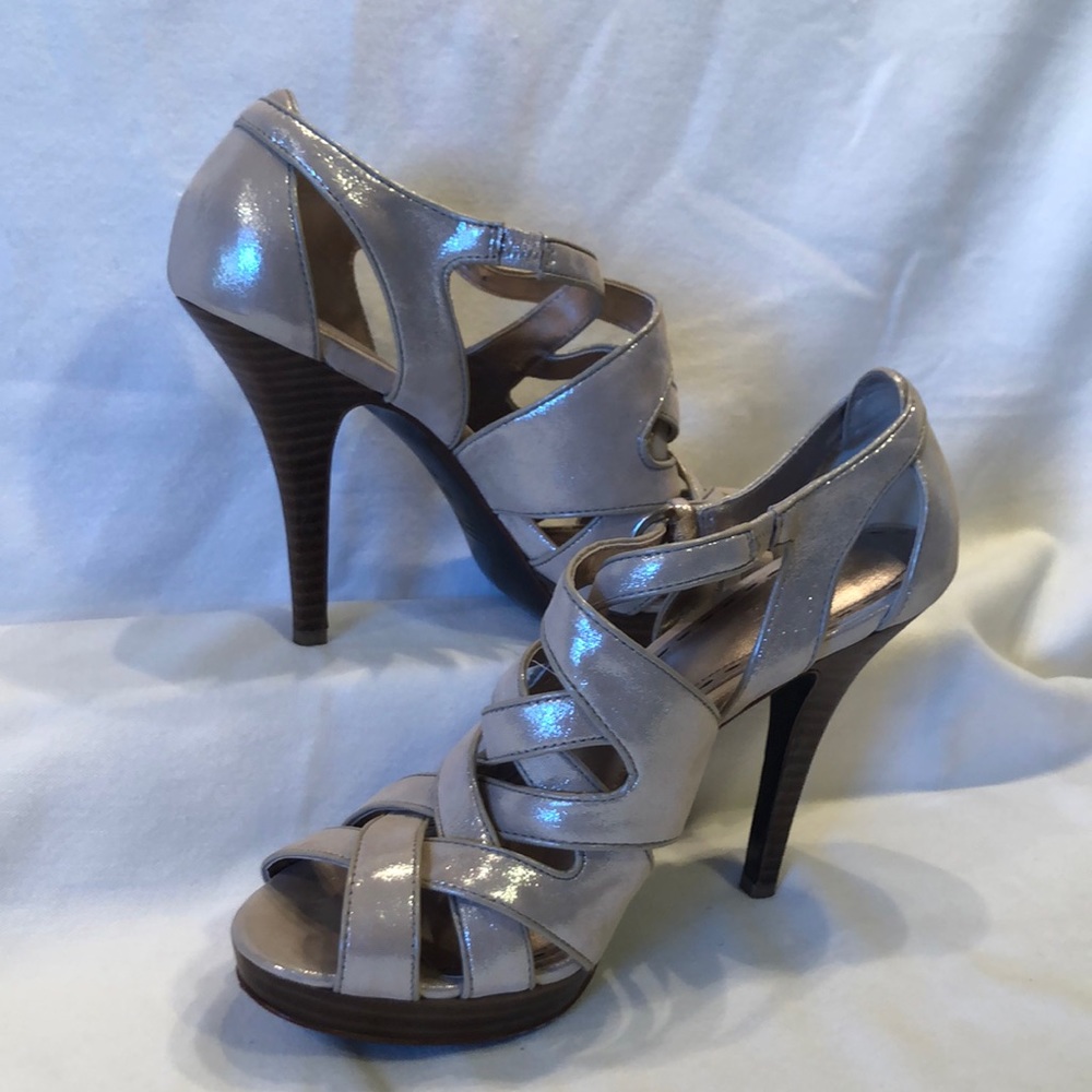 Coach sandals. size 8, 4” heel